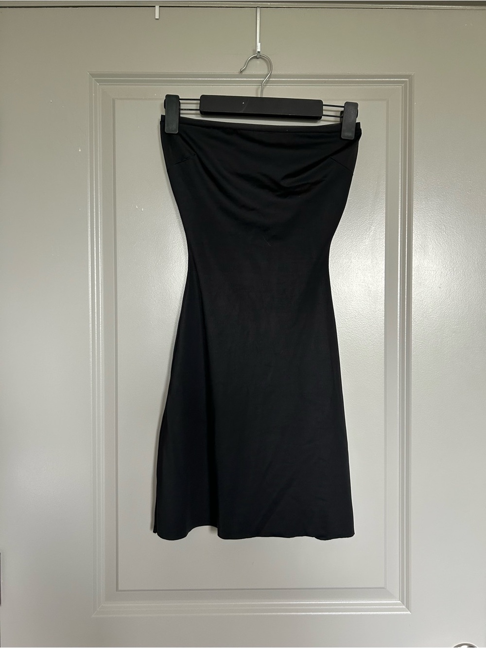 SPANX Black Strapless Mini Dress